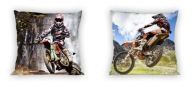 MOTOCROSS bavlnený OBLIEK NA VANKÚŠ 40x40 cm motorový kríž