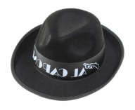 Klobúk FEDORA AL CAPONE so vzorovanou stuhou