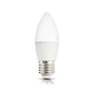 LED žiarovka na sviečku 6W E27 STUDENÁ BIELA ​​6000K 470lm