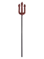 VIDLICE DEVIL 54 CM GLITROVÁ ČERVENÁ