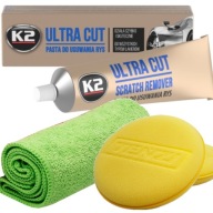 K2 ULTRA CUT LEŠTIACA PASTA SÚPRAVA NA LEŠTENIE FARBY A ODSTRAŇOVANIE ŠKRABANCOV 100g