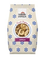 Talianske cibuľové praclíky Taralli Tarallini Cipolla TESORI Apulia 400g