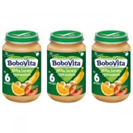 Bobovita Jablká, banány a pomaranče 6m+ 3x190g
