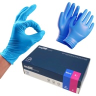 EASYCARE ZARYS BEZPOWDER NITRILE rukavice, veľkosť S, modré, 100 ks MODRÁ
