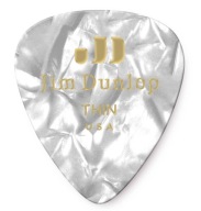 Dunlop 483R04TH CELLULOID gitarové trsátko THIN PEARL WHITE