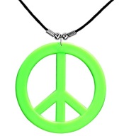 NÁHRDELNÍK S PRÍVESKOM PACIFIC, GREEN HIPPY, 70. roky 20. storočia