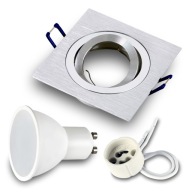 Halogénové svietidlo CAST ALU + LED GU10 7W 3000K