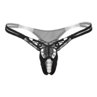 TANGA S DIEROU V ROZKRKU S Ozdobnými PERLAČKAMI, MOTÝĽ, VEĽMI SEXY