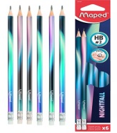 Maped Pencil s gumou Nightfall HB box s vr.