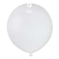 Latexový balón, pastelovo biela guľa, veľký, 48 cm