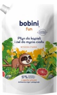 BOBINI FUN Tekutý kúpeľ a gél na umývanie tela CITRUSOVÁ zásoba, 500 ml