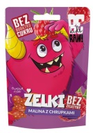 BeRAW Kids Malinové ovocné želé s chrumkami pre deti bez pridaného cukru 35g