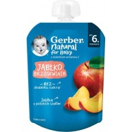 GERBER Prírodná jablkovo-broskyňová pena, 80g