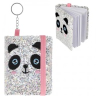NOTEBOOK SEQUIN NOTEBOOK KEYRING MINI PANDA DIÁR