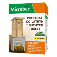 MIKROBEC BAKTÉRIOVÝ PRÍPRAVOK NA SUCHÉ TOALETY LIMINUJE ZÁPACH 4X30G