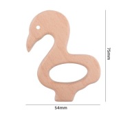 Drevené hryzátka pre deti Flamingo