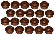 LEGO tanier 1x1 hnedý (4073/4216581) x20