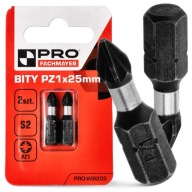 Nárazový bit PZ1 Nárazový bit 25mm | Nárazový bit pre skrutkovač 2 ks.