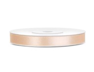 Saténová stuha 25m 6mm CREAM ECRU krémová stuha