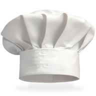 KUCHÁRSKÝ GASTRONOMICKÝ KLOBÚK - PRE KUCHÁRA, BIELA ​​UNIVERZÁLNA STAVEBNÁ ČIAPKA