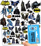UMÝVAJÚCE DOČASNÉ TETOVANIE PRE DETI DETSKÝ BATMAN ORIGINÁLNE DIZAJNY