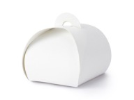BIELE KRABIČKY 6x6x5,5cm DARČEKY PRE HOSTÍ SVADBA SVADOBNÉ SPOJENIE IHS