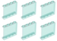 LEGO 60581 PANEL 1x4x3 transparentné modré svetlo trans (8g) 6 ks.