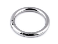 Okrúhla niklová karabínka, priemer 32 mm, 1 ks.