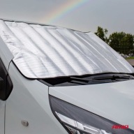 Strieborný kryt na čelné sklo auta AMIO 175x90