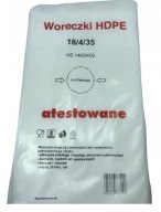 TAŠKY z HDPE FÓLIE 18X35 cm 800 kusov JEDNORÁZOVÉ 18/4/35 VEĽKÉ