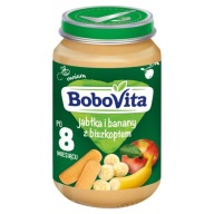 Jablkový a banánový dezert s piškótou BoboVita 190g