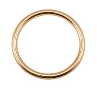 Kovový kožený prsteň 30 mm - 2 ks.