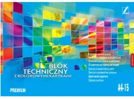Prémiový farebný technický blok A4-15