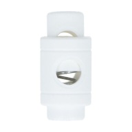 Koniec šnúrky STOPPER regulátor BIELY