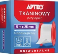 Lepidlo na tkaniny Apteo Care na rolke 25mm x 5m 1 kus