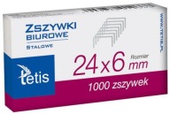 Kancelárske sponky pre 24/6 zošívačku 1000 ks