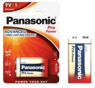 Alkalická batéria 9V Panasonic Pro Power 1 ks.