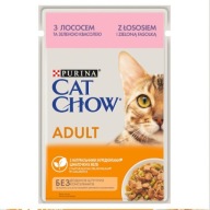 Cat Chow vrecúško lososovo zelené fazuľky 85g