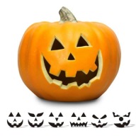 samolepiaca šablóna na rezanie HALLOWEEN PUMPKIN x6