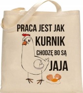 EKO NÁKUPNÁ TAŠKA SHOPPER S Vtipnými Šnúrkami, HRUBÁ BAVLNA - RW15