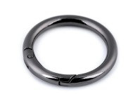 Okrúhla niklová karabínka, priemer 32 mm, 1 ks.