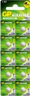 10x GP Alkaline LR41 AG3 L736 192 392 G3 batéria