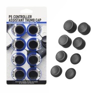 IRIS 8x gumené prekrývajúce gripy pre analógové gombíky PS5 PS4 Xbox 360 čierna