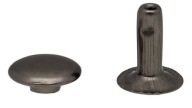 Koženkový nit 12x15mm tmavý nikel 50 ks