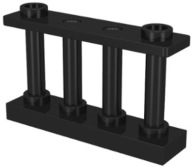 LEGO 1X4 ČIERNA mriežka 30055