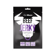 SUŠENÉ HOVÄDZIE 100% HOVÄDZIE JERKY VYSOKÝ PROTEIN GymBeam 50g teriyaki