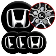 4 Emblémy Krytky ráfikov Kryty kolies Kolesá HONDA SET TOP 60 mm