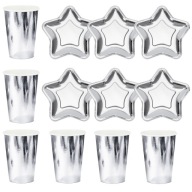 Šálky a taniere Silver Star Set 12 ks