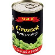 Konzervovaný hrášok M&K 400 g