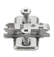 CLIP vedenie, 0 mm, oceľové, namontované. EURO skrutky